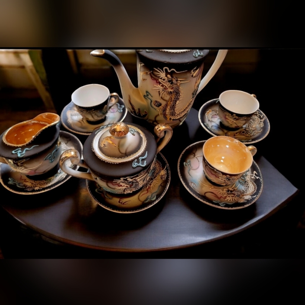 Limited time offer Vintage Dragonware Tea Set